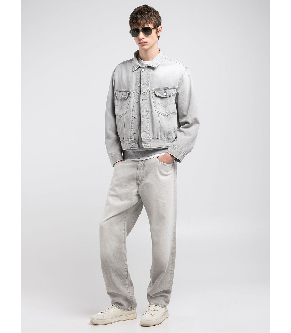 9Z1 ECO PLUS ライトデニムジャケット（セットアップモデル） 詳細画像 スーパーライトグレー 3